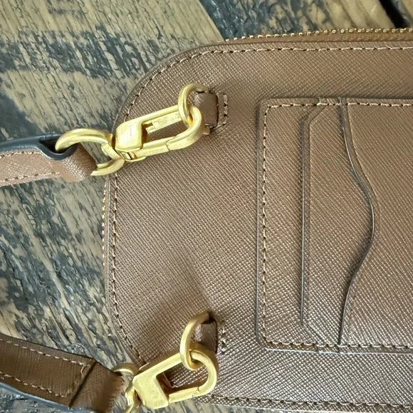 Gently used - Tory Burch Emerson Brown Leather Crossbody Bag - Picture 6 of 8